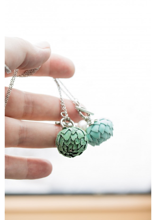 Green Artichoke Necklace