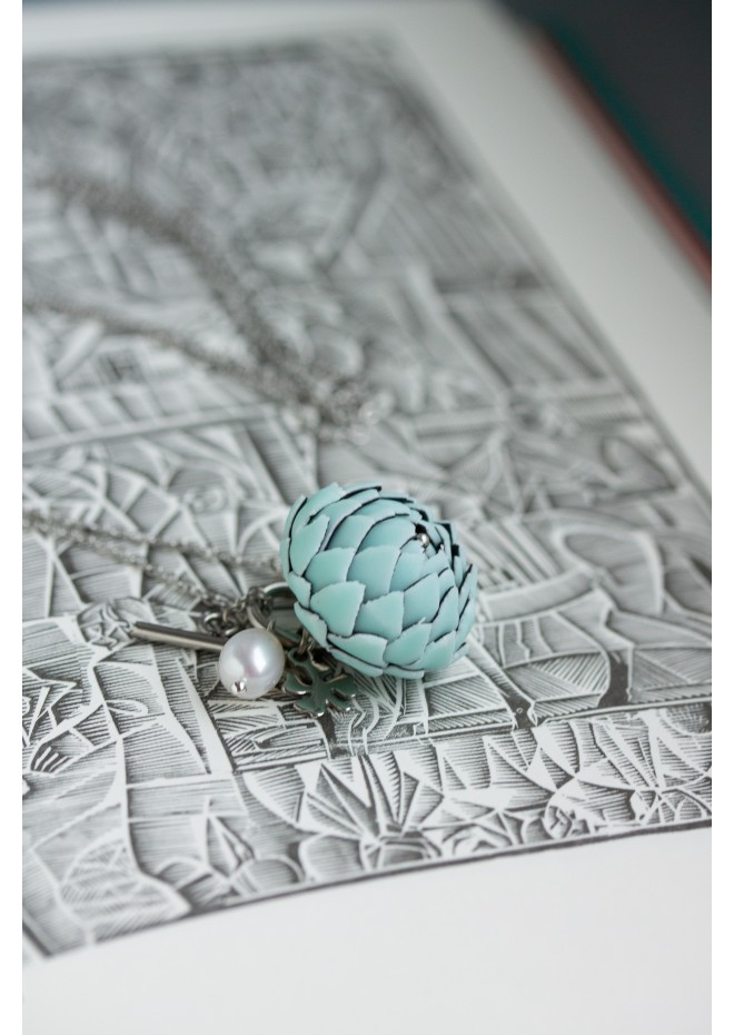 Mint Artichoke Necklace