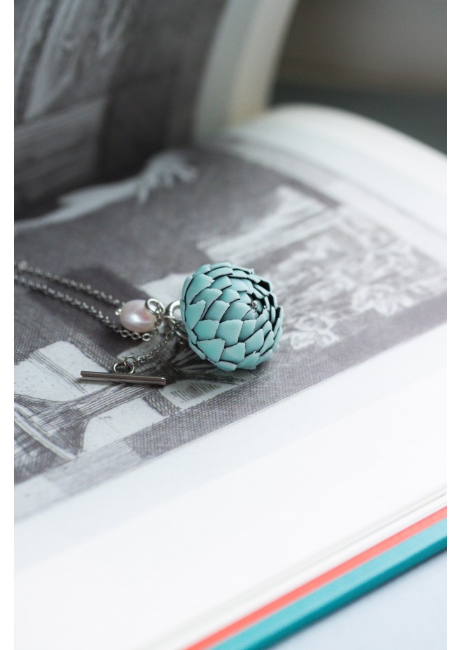 Mint Artichoke Necklace