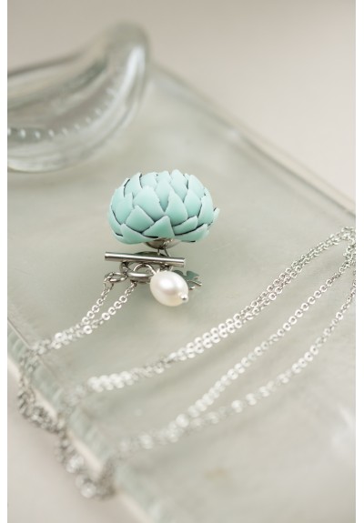 Mint Artichoke Necklace