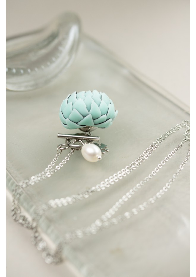 Mint Artichoke Necklace