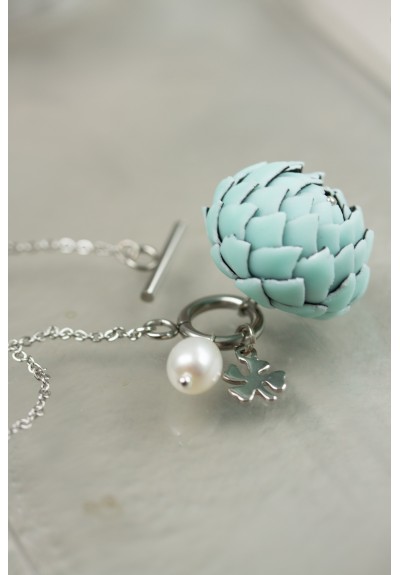 Mint Artichoke Necklace