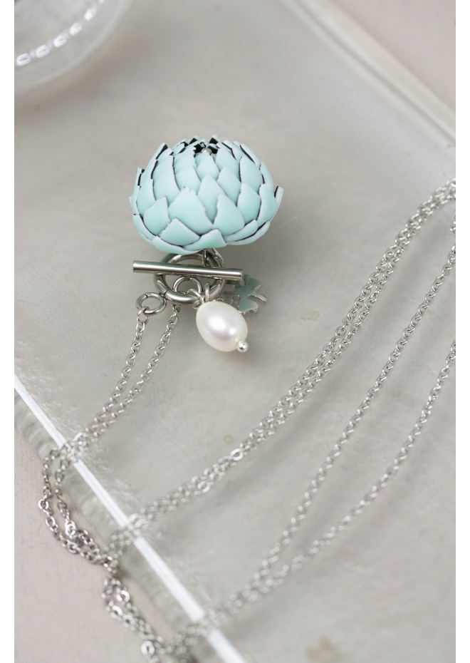 Mint Artichoke Necklace