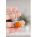 Orange Artichoke Necklace