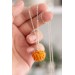 Orange Artichoke Necklace