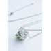 Green, Blue, and Green Succulent Terrarium Necklace