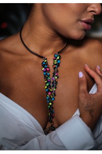 Rainbow Choker Necklace