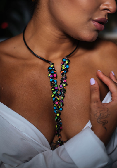 Rainbow Choker Necklace