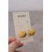 Yellow Artichoke Drop Earrings