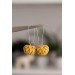 Yellow Artichoke Drop Earrings