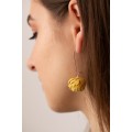 Yellow Artichoke Drop Earrings