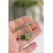 Green succulent pendant necklace Plant succulent jewelry for her Succulent wedding Plant lady gift
