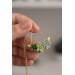 Green, Blue, and Orange Succulent Necklace