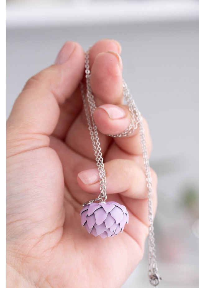 Purple Artichoke Necklace