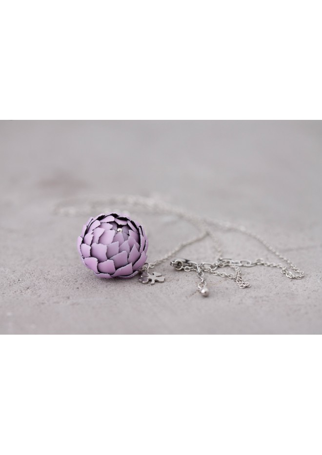 Purple Artichoke Necklace