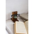 Striped Green Nose Stand for Glasses and Sunglasses (Wall-mounted or Desk-mounted)