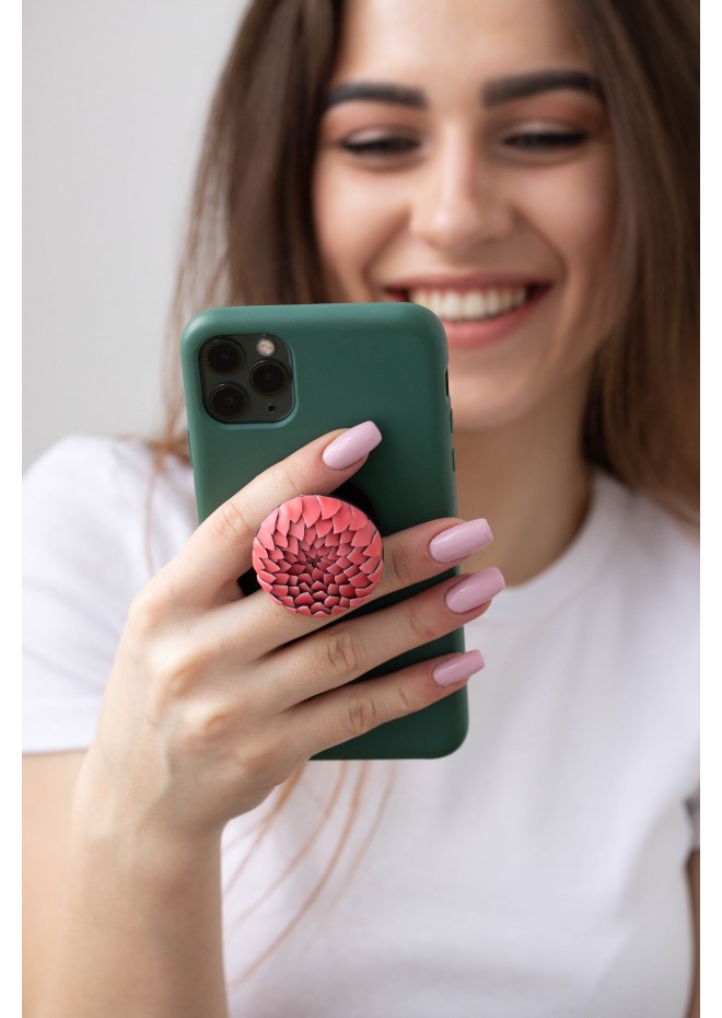 Pink Artichoke Phone Grip