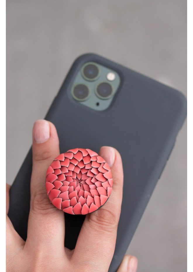 Pink Artichoke Phone Grip