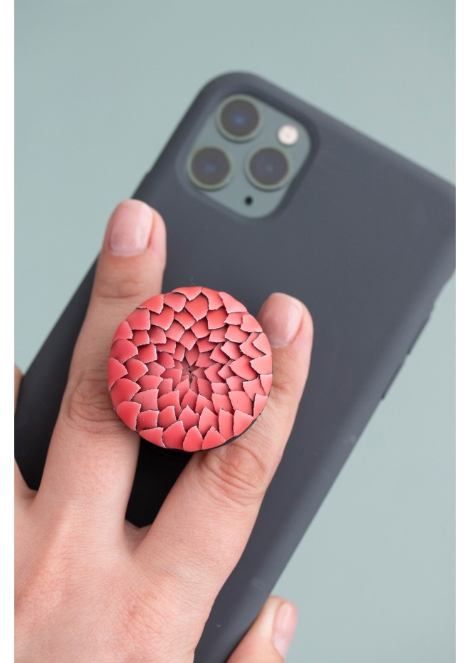 Pink Artichoke Phone Grip