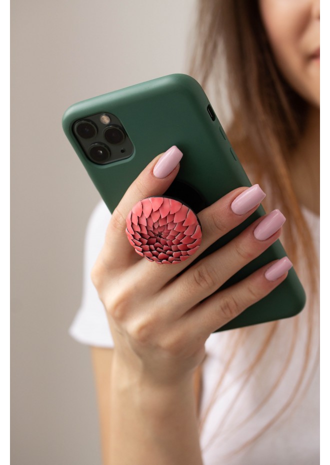 Pink Artichoke Phone Grip