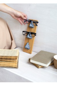 Striped Blue Nose Stand for Glasses and Sunglasses (Wall-mounted or Desk-mounted)