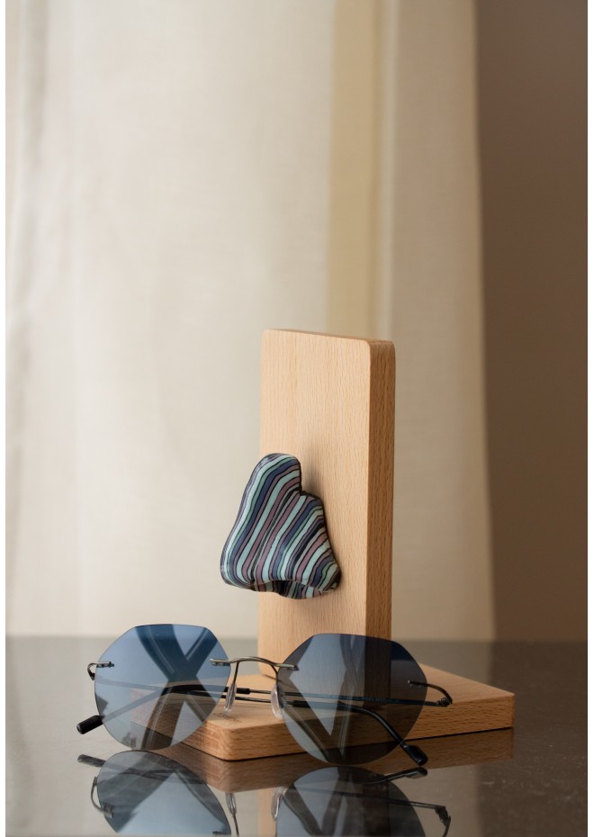 Eyeglasses Holder, Wooden Nose Eyeglass Holder