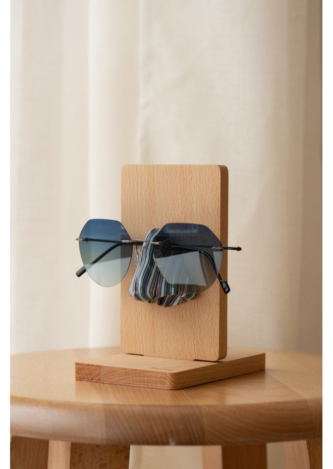 Striped Blue Nose Stand for Glasses and Sunglasses (Wall-mounted or Desk-mounted)