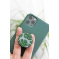Green Monstera Phone Grip