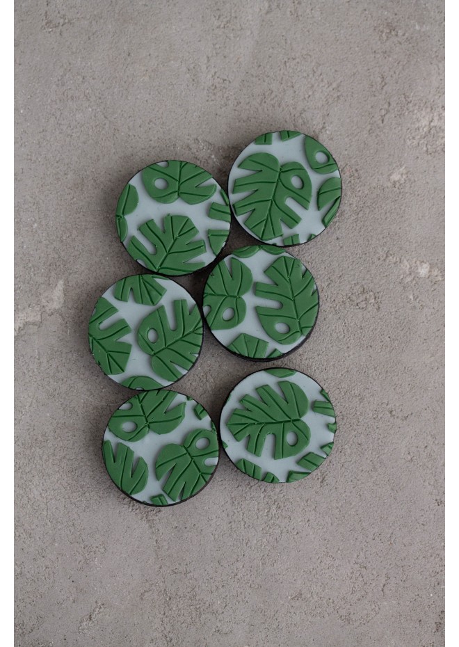 Green Monstera Phone Grip