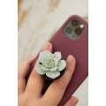 Succulent phone grip, echeveria accessory phone holder, cellphone cover accessory, phone grip, polymer clay phone grip, succulent