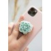 Succulent phone grip, echeveria accessory phone holder, cellphone cover accessory, phone grip, polymer clay phone grip, succulent