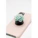 Succulent phone grip, echeveria accessory phone holder, cellphone cover accessory, phone grip, polymer clay phone grip, succulent