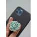 Succulent phone grip, echeveria accessory phone holder, cellphone cover accessory, phone grip, polymer clay phone grip, succulent