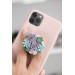Succulent phone grip, echeveria accessory phone holder, cellphone cover accessory, phone grip, polymer clay phone grip, succulent