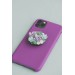 Succulent phone grip, echeveria accessory phone holder, cellphone cover accessory, phone grip, polymer clay phone grip, succulent