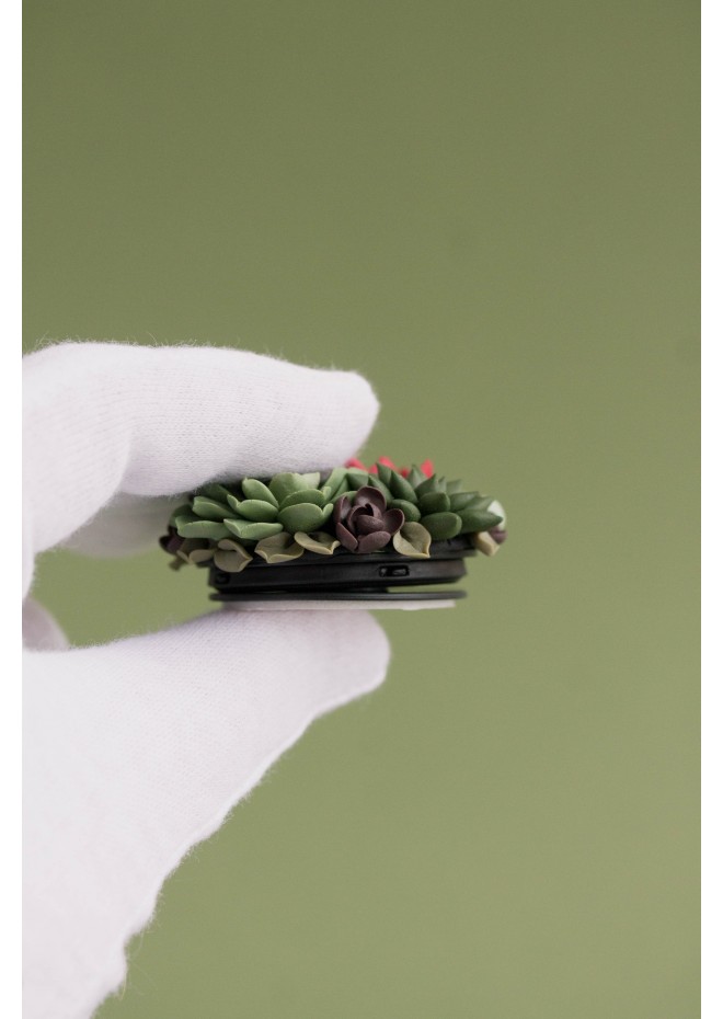 Red and Green Succulent Phone Grip