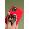 Red and Green Succulent Phone Grip