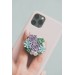 Succulent phone grip, echeveria accessory phone holder, cellphone cover accessory, phone grip, polymer clay phone grip, succulent