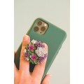 Green and Pink, Purple, and Grey Succulent Phone Grip