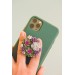 Green and Pink, Purple, and Grey Succulent Phone Grip