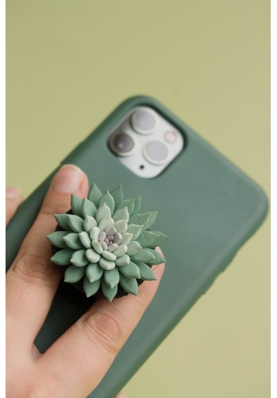 Green Succulent Phone Grip Holder/Beautiful Mobile Grip