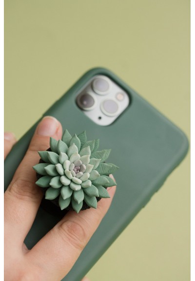 Green Succulent Phone Grip Holder/Beautiful Mobile Grip