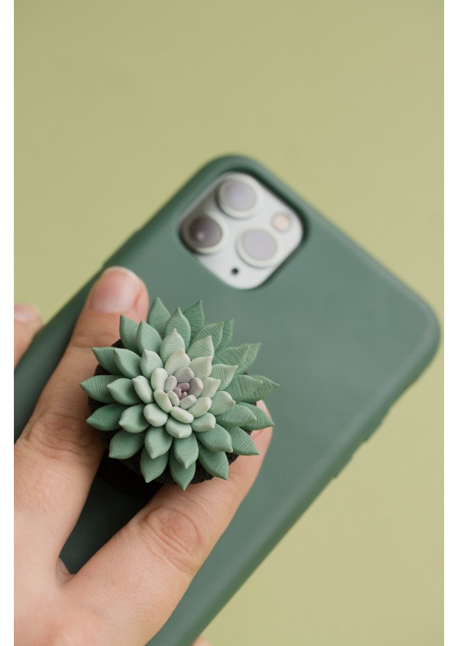 Green Succulent Phone Grip