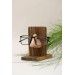 Unique Wooden Eyeglasses Stand for Organization, Glasses Holder for Desk, Sunglasses Display Rack, Handcrafted Spectacle Accessories