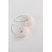 White Birds statement drop earrings Minimalistic style