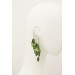 Green Leafs Statement cuff earrings