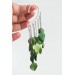 Green Leafs Statement cuff earrings