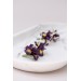 Purple Delicate Iris Bloom Earrings: Handcrafted, Lightweight & Comfortable
