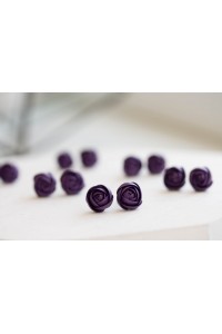 Dark Purple Ranunculus Studs