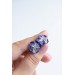 Pansy/Clip-on Earrings